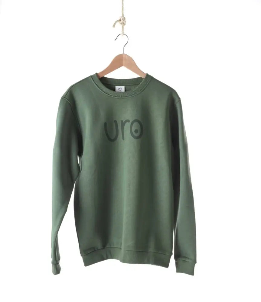 Script Crewneck / Green